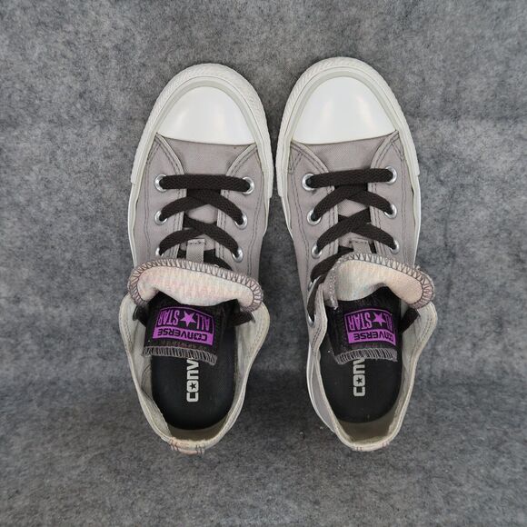 Converse Shoes Womens 6 Sneakers Casual Chuck Taylor All Star Double Tongue Gray - Picture 6 of 12